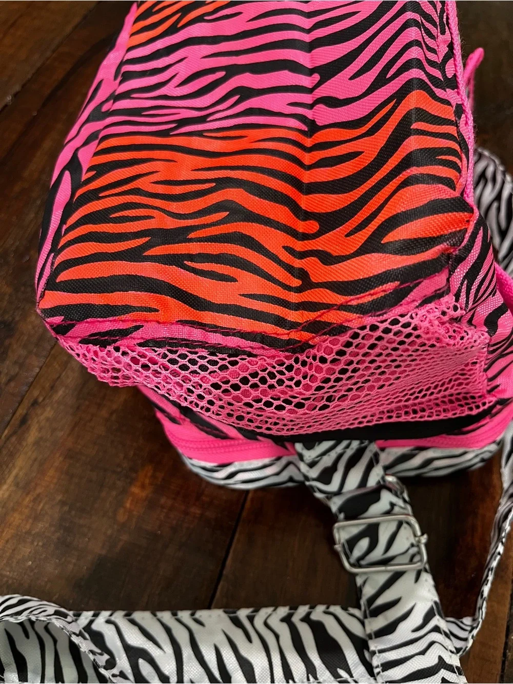 Pink Zebra Print lunch bag